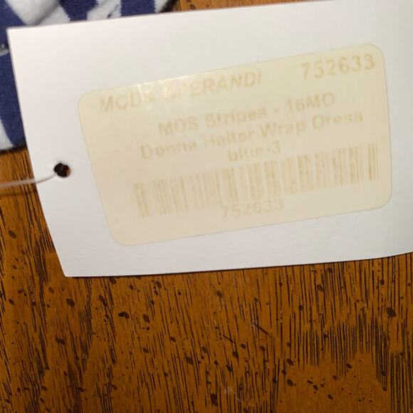 NWT Moda Operandi Donna Halter Wrap Dress by MDS Stripes | Size 3 - Picture 7 of 8